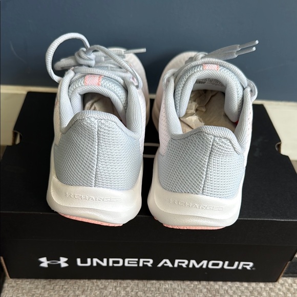 Under Armour Light Pink and White Sneakers - Picture 3 of 5